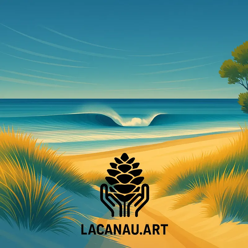 Des thèmes inspirés par Lacanau
La mer, le lac, la forêt et la vie locale