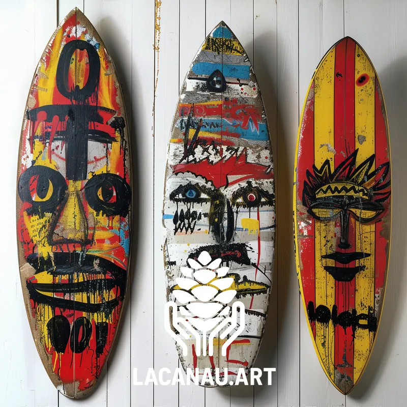 Souvenirs tourisme Lacanau en pin des Landes, zero importation, zéro plastique, inspirés de Lacanau : plage, surf, lac, forêt. - decoration murale, decoration viking, decoration wc, lac de lacanau, lacanau plage sud